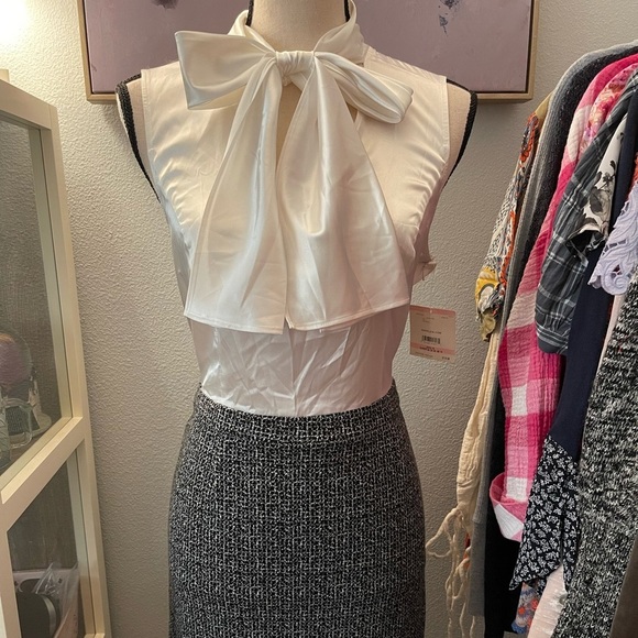 Anne Klein Sleeveless Satin Dress - Picture 1 of 8